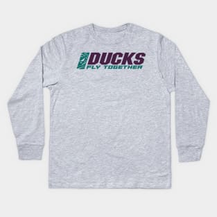 Ducks Fly Together Kids Long Sleeve T-Shirt